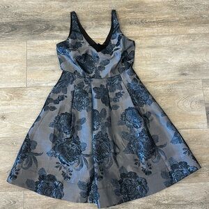 WHBM blue floral dress